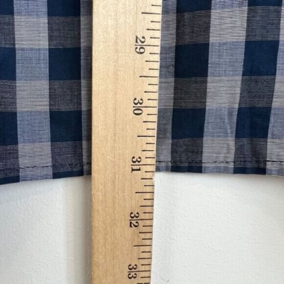 Michael Michael Kors Men's Size M 15 1/2 Blue Long Sleeve Button Down Shirt 32/3 - Picture 5 of 10